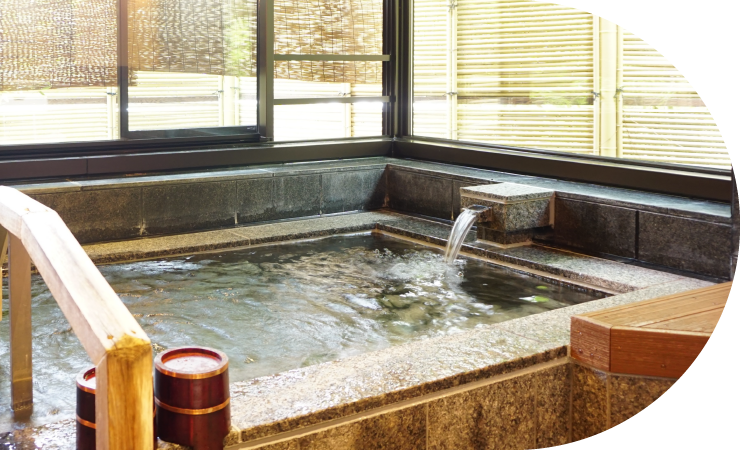 記念日パーティーの後はゆっくりと温泉へ