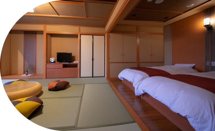 楽しんだ後はお部屋でのんびりそのままお布団へ