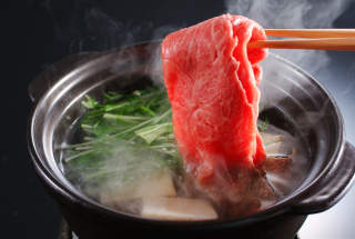 Omi beef shabushabu pot