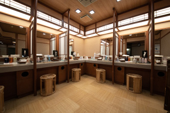 Information on bathroom amenities and equipment